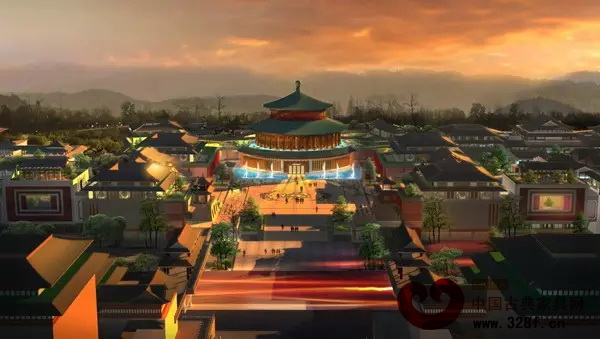中国(大涌)红木文化博览城全景效果图 中国(大涌)红木文化博览城全景效果图