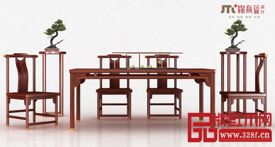 锦泰蓝家具设计简约明式设计作品——CZ餐桌 锦泰蓝家具设计简约明式设计作品——CZ餐桌