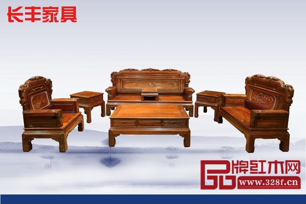 长丰红木《东非酸枝·和谐沙发7件套》将参与最受市场欢迎的红木畅销精品评选 长丰红木《东非酸枝·和谐沙发7件套》将参与最受市场欢迎的红木畅销精品评选