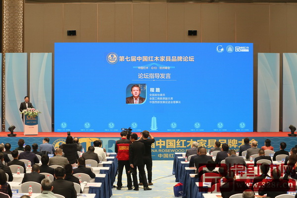 全国政协委员、全国工商联第九届副主席程路在论坛总结发言中提出了品牌的重要性 全国政协委员、全国工商联第九届副主席程路在论坛总结发言中提出了品牌的重要性