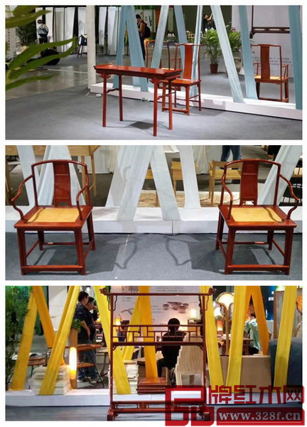 东北林业大学明清家具研究所在广州家博会上展出的明清家具 东北林业大学明清家具研究所在广州家博会上展出的明清家具
