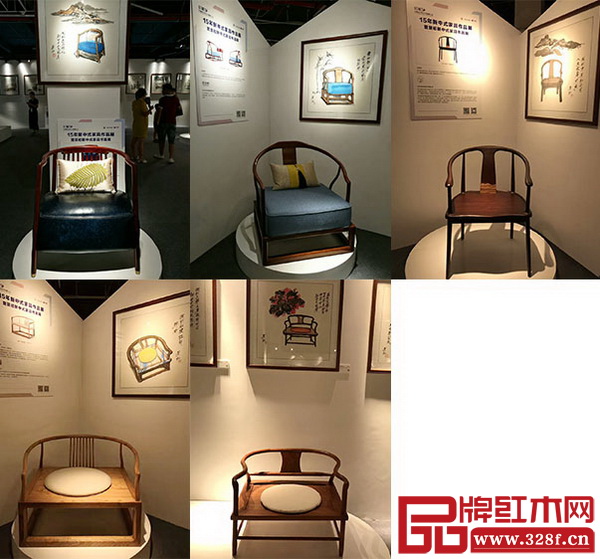 “15年新中式家具经典作品展”展出部分作品 “15年新中式家具经典作品展”展出部分作品