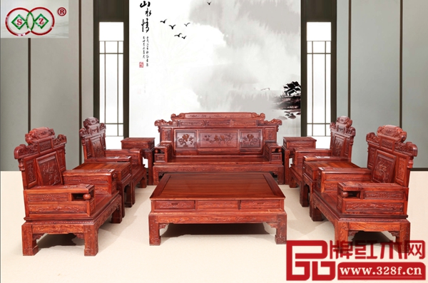 双志红木《檀雕财源滚滚》沙发产品展示 双志红木《檀雕财源滚滚》沙发产品展示