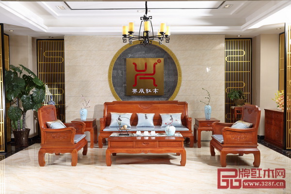 兴成红木《缅甸花梨至美沙发》