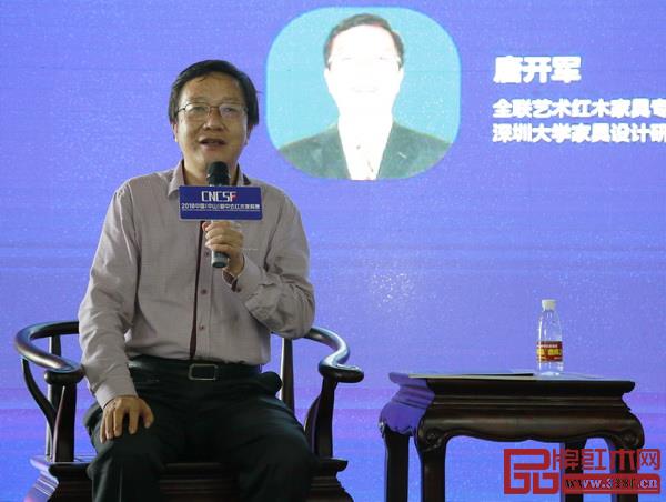 全联艺术红木家具专业委员会专家顾问、深圳大学家具设计研究所所长唐开军新中式应逐渐走向能与现代意大利家具、北欧家具并行的“新中国家具”