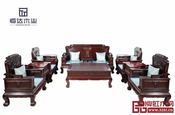恒达木业:黄金檀水墨山水7号沙发 恒达木业:黄金檀水墨山水7号沙发