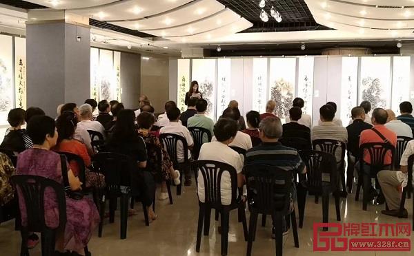 中堂对联诗书画展开幕现场 中堂对联诗书画展开幕现场