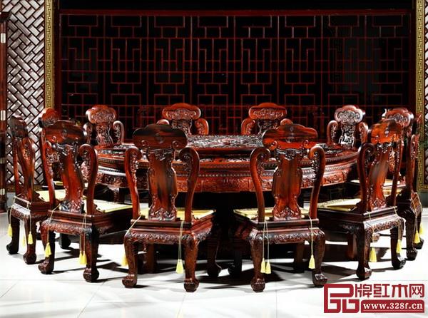 御乾堂红木《十二生肖大圆台》 御乾堂红木《十二生肖大圆台》