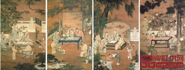 传刘松年《十八学士图》 传刘松年《十八学士图》