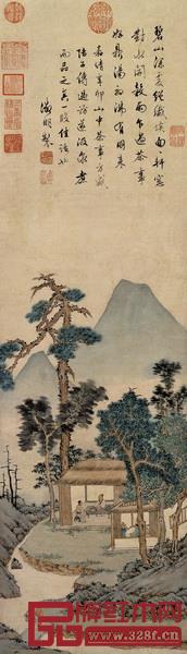 《品茶图》,文征明,明 《品茶图》,文征明,明