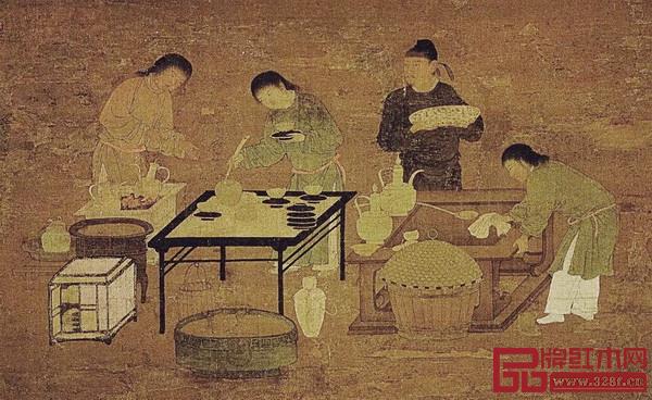《文会图》,宋徽宗,北宋(局部) 《文会图》,宋徽宗,北宋(局部)
