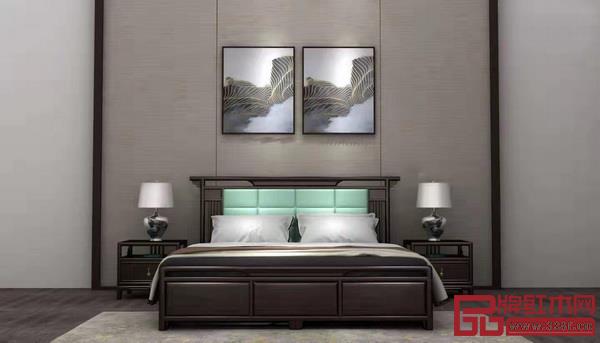 新明红木墨语如画系列大床 新明红木墨语如画系列大床