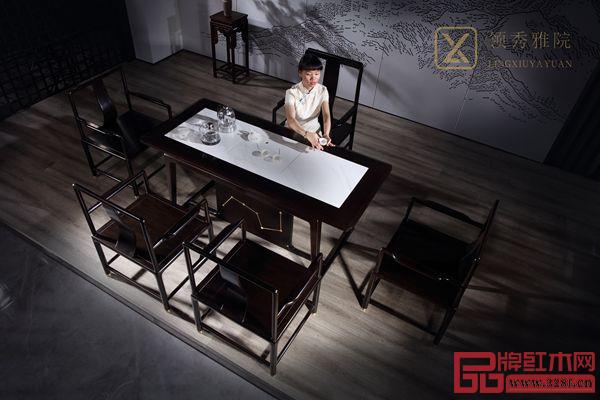 领秀雅院专利设计茶空间产品《七星茶台》