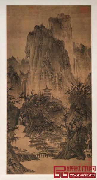 《晴峦萧寺图》 《晴峦萧寺图》