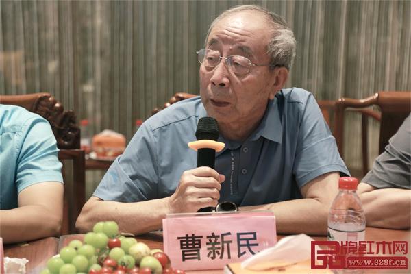 学会专家顾问、中国红木家具技术专家曹新民讲话 学会专家顾问、中国红木家具技术专家曹新民讲话